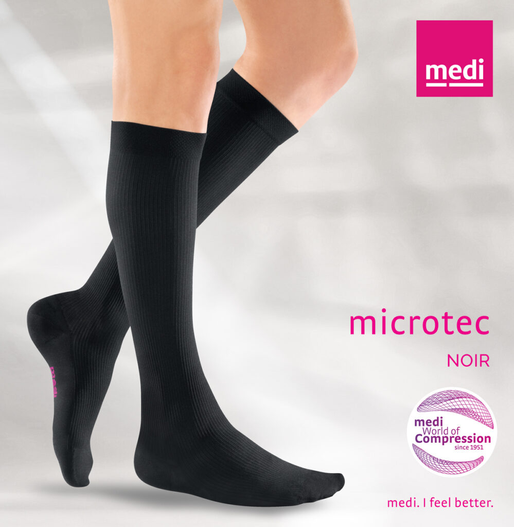 medi - Chaussette de contention transparentes femme microtec